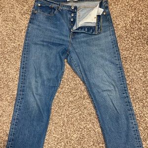 Levi’s ankle wedgie straight rib cage jeans